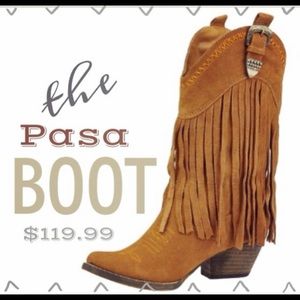 Fringe cowboy boots